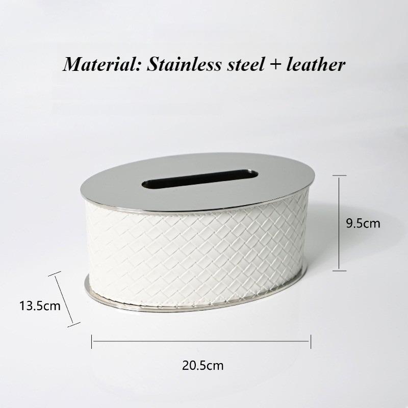 

Stainless Steel Tissue Box Creative Horsehair Tissue Boxes Modern Luxury Napkin Case Desktop Decoration Storage Case Ornaments