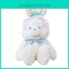 Plüschhase Bär Puppe Mit Spitze Und Kariertem Schleifen Dekor Für Mädchen Kinder Geburtstagsgeschenk Und Schlafunterstützung