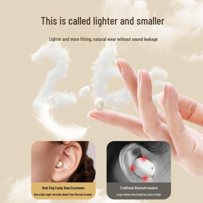 D32 Ultra-Mini Invisible In-Ear Bluetooth Earbuds for Mobile Phones