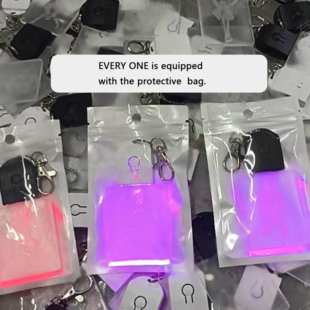 LED Keychain Novelty Night Light Key Chain Rings Christmas Festival Pattern Luminous Keyring for Outdoor Emergency Daily