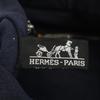 HERMES Made in France Fool Toe PM canvas Tote Bag Navy Discontinued Women Used
