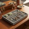 Sturdy Wood 40 Bracelet Organizers Tray Elegant Jewelry Countertop Display Systems
