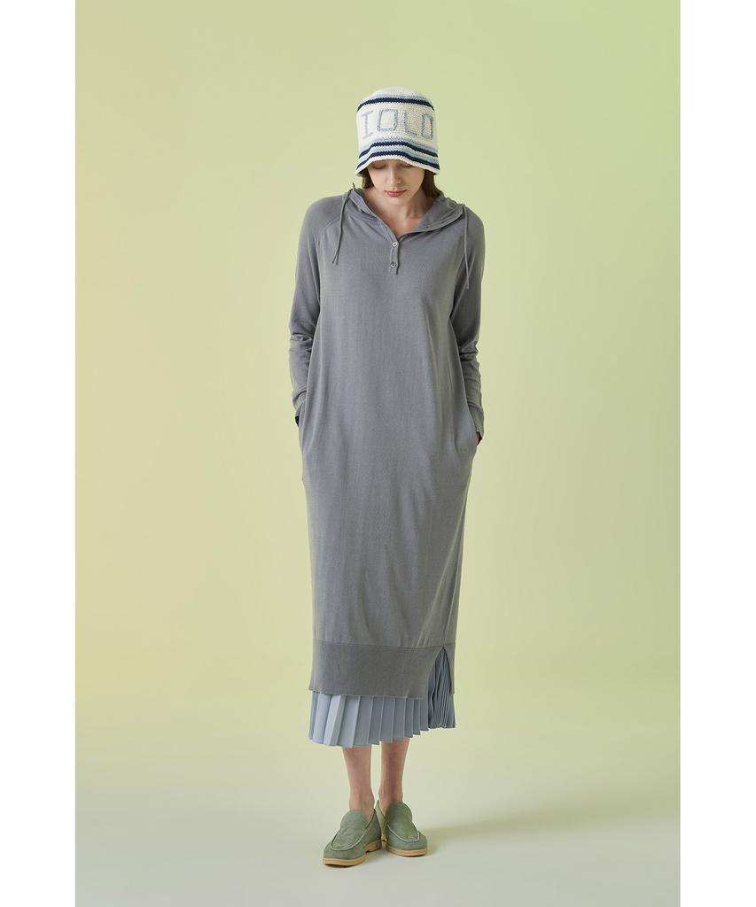 Iolo Organic Hooded Dress_Gray