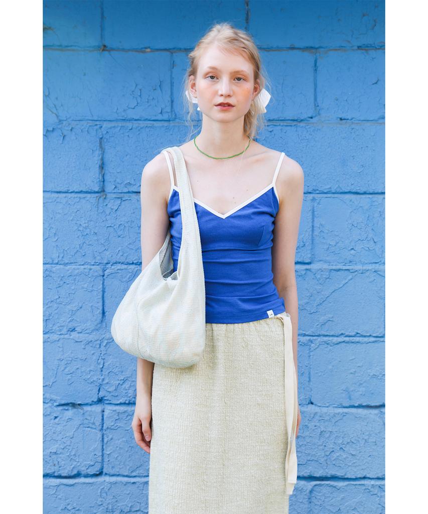 Forev Melange Knit Long Skirt - Sage Green
