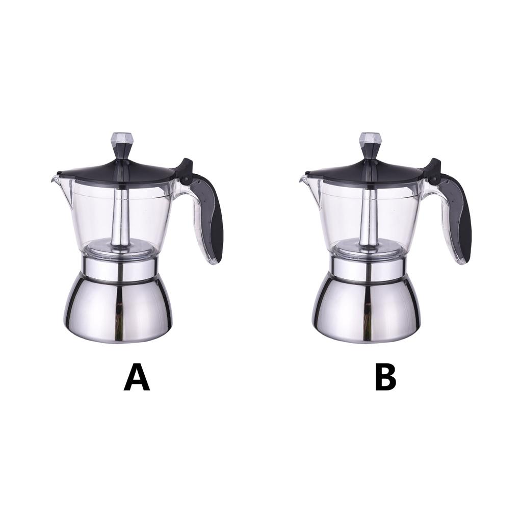 Elegant Clear Lid Coffee Pot Crafted From High Quality Stainless Steel Produced For Coffee Lover And Home Baristas