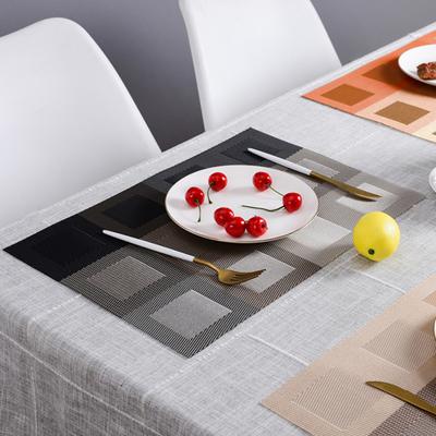Podkładka pod filiżankę, termoizolacyjna, mata na blat, odporna na zużycie, pasiasta, do baru z posiłkami, mata stołowa z PVC