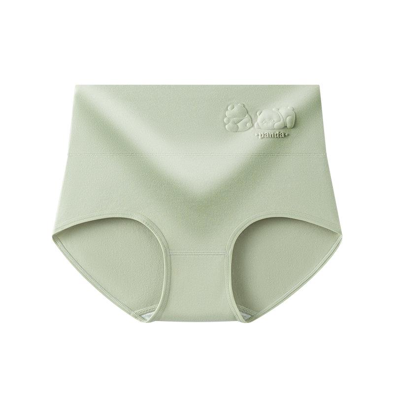 High-Waisted Women's Cotton Briefs - Embossed, Abdomen-Shaping, Warmth for Winter