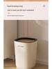 2024 New Style Large Capacity Trash Can with Push Lid for Living Room, Bathroom, Kitchen, and Toilet