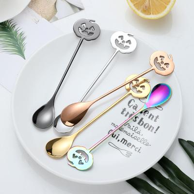 304 Stainless Steel Food Grade Coffee Dessert Stirring Spoons Coffee Spoon Cartoon Pendant Decoration Set Kitchen Items Spoons