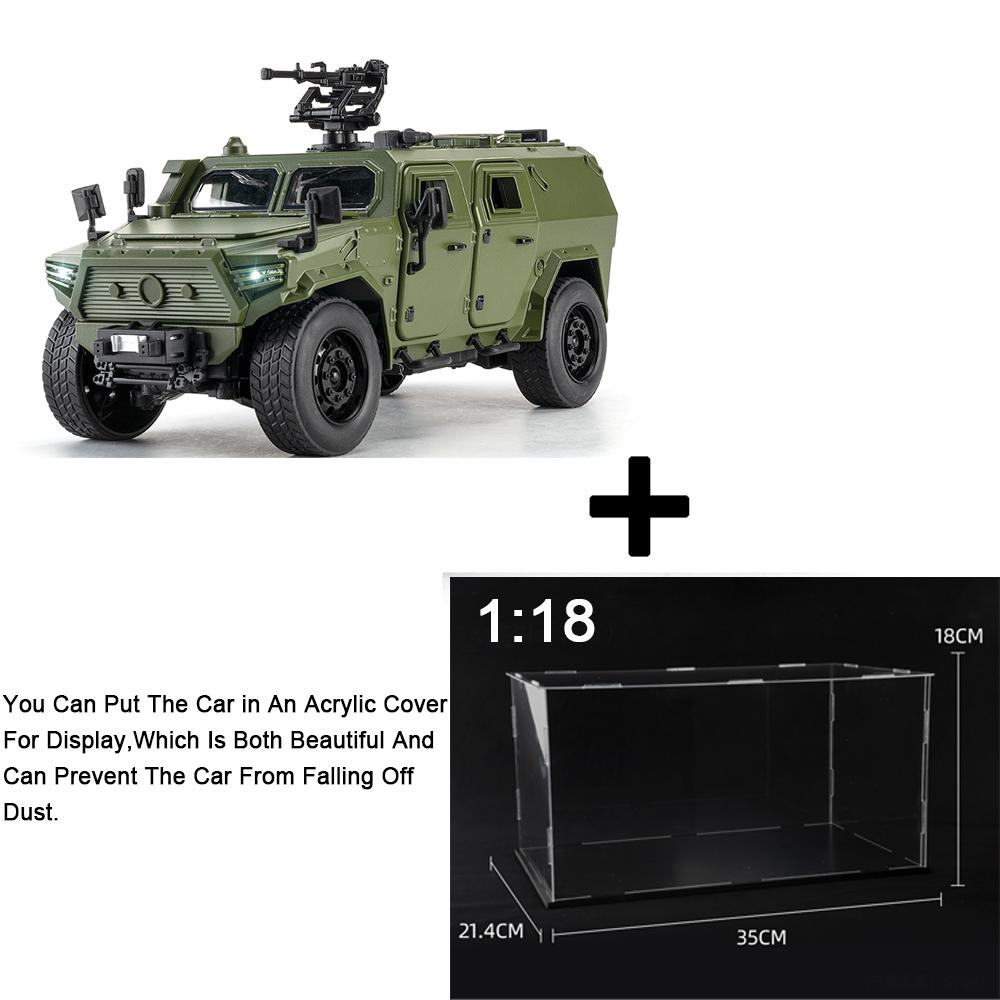 1:18 Modelli di Auto Giocattolo DongFeng MengShi Lega Pressofusa Veicoli Militari Fuoristrada Ritorno a Tirare Suono Luci Porte Apribili Giocattoli Educativi per Bambini