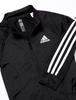 Adidas Tracksuit Top and Bottom Size 130 Kids' 3-Stripes Set, Black/White (GM8934), (Japan)