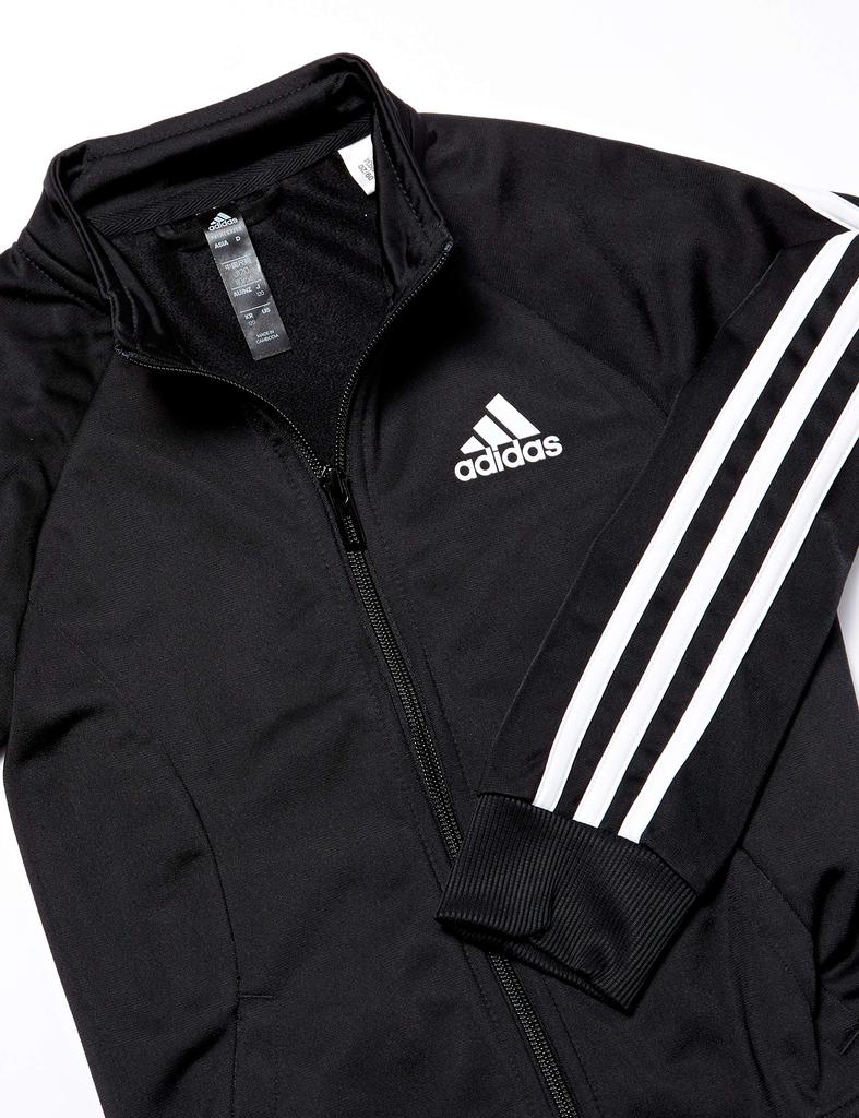 Adidas Tracksuit Top and Bottom Size 130 Kids' 3-Stripes Set, Black/White (GM8934), (Japan)