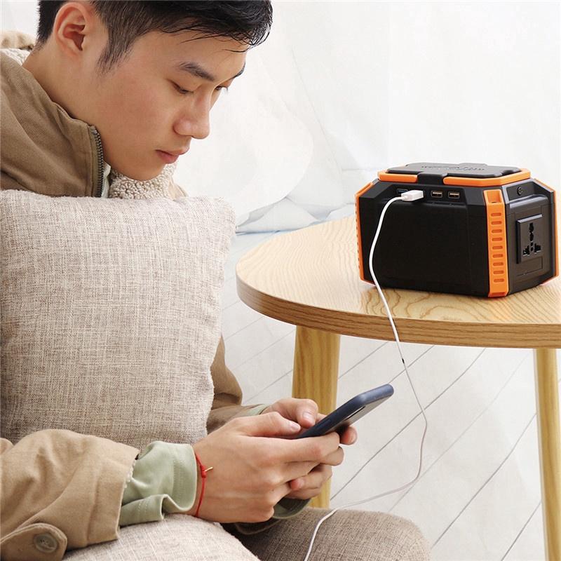 150W Max LCD Solar Power Storage Generator Inverter 40000mah Outdoor Portable charging station Power Supply USB Energy