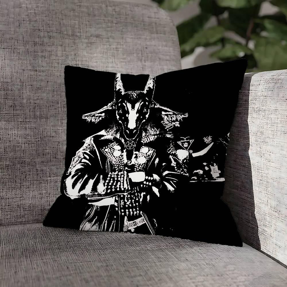 B-BathoryS Band Quorthon Throw Pillow Case For 45x45cm 40x40cm 55x55cm 50x50cm 30x30cm Square Car Pillowcase Shell