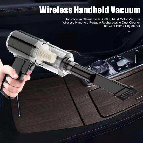 Car Vacuum Cleaner with 300000 Wireless Handheld Portable RPM Motor Vacuum Rechargeable Dust Cleaner for Cars