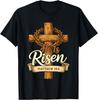 He Is Risen Easter Cross Jesus Christian Religious Men Women Unisex T-Shirt