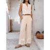 Women's Casual Vacation Pomichi Geometric Contrast Pants Set