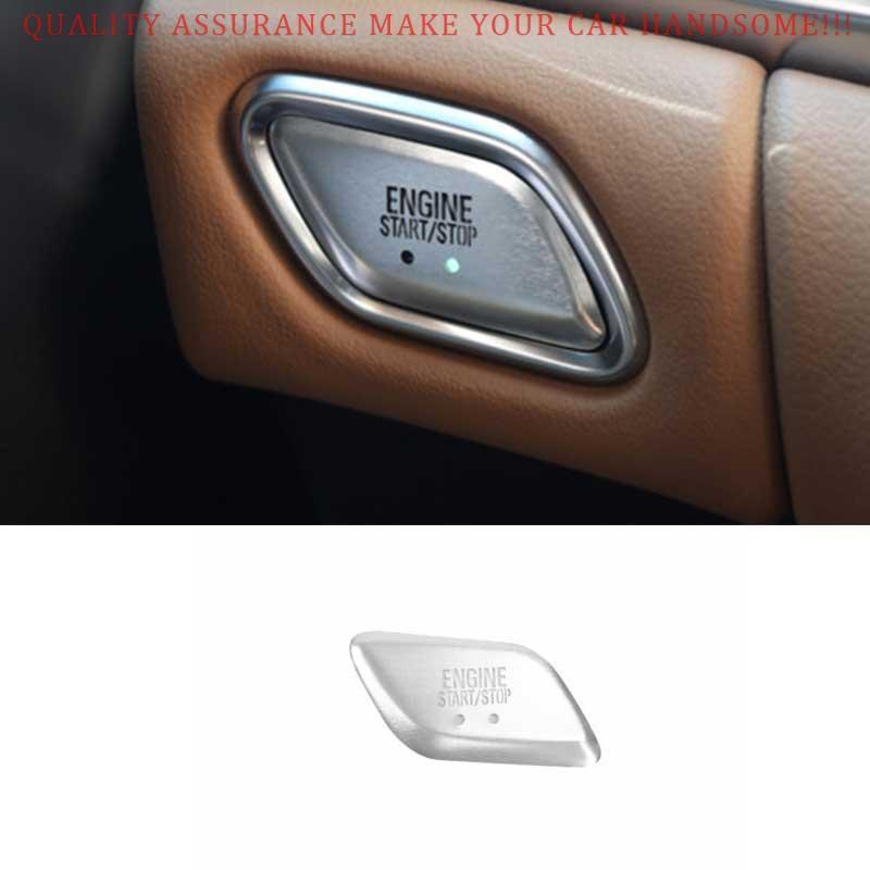 For Buick Lacrosse 2017-2019 Silver Alloy One-Button Start Switch Cover Trim 1PC