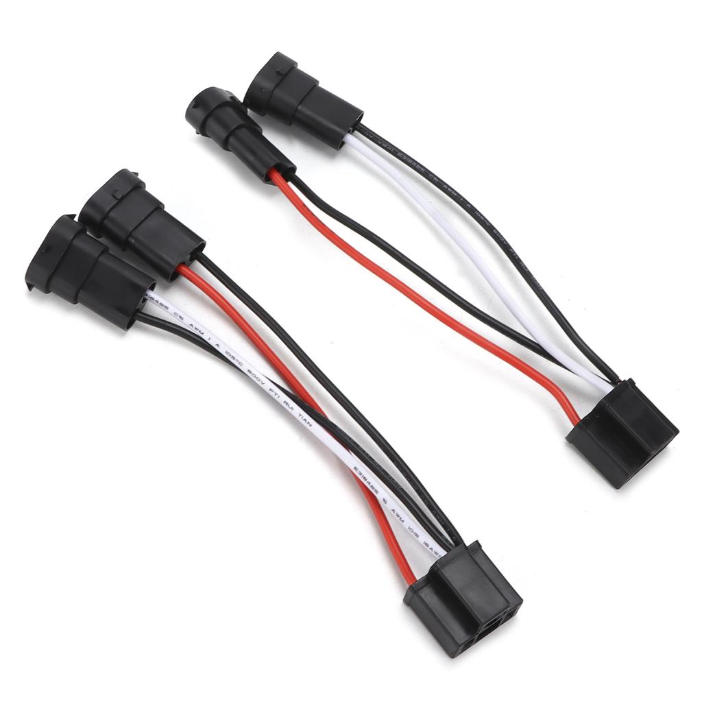 2pcs H4 9003 To H11 Conversion Wire Harness Adapter for Car Headlight Fog Light 12V‑24V