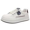 Leather platform white shoes children spring and summer new versatile lightweight breathable casual sports shoes board shoes women