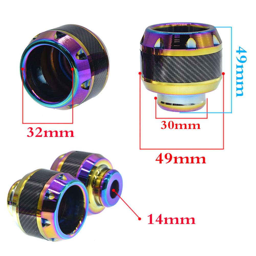 2Pcs Motorcycle Wheel Protection Crash Pad Protectors Alloy Motocross Falling Front Fork Slider Shock Absorption Cups Universal