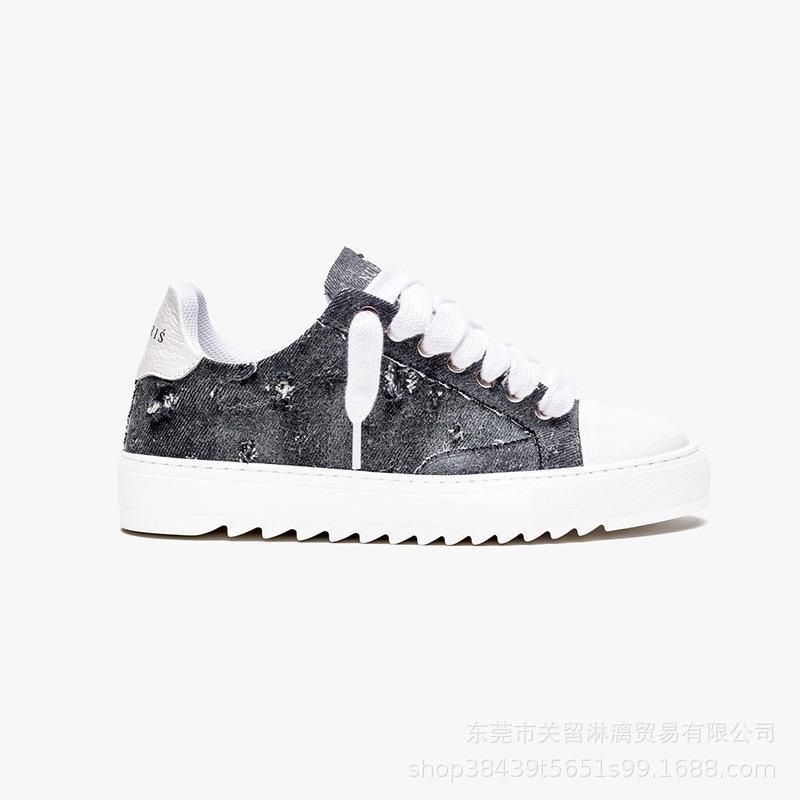 Men'S Shoes Japanese Style Idle And Versatile Flat-Soled Canvas Shoes Lace-Up Skateboard Sports Shoes Men