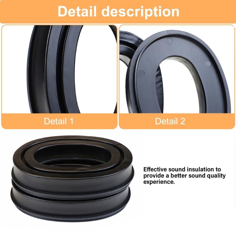Soft Silicone Ear Pads For Headsets Headphones Ear Cushions Enhances Hearing Protections
