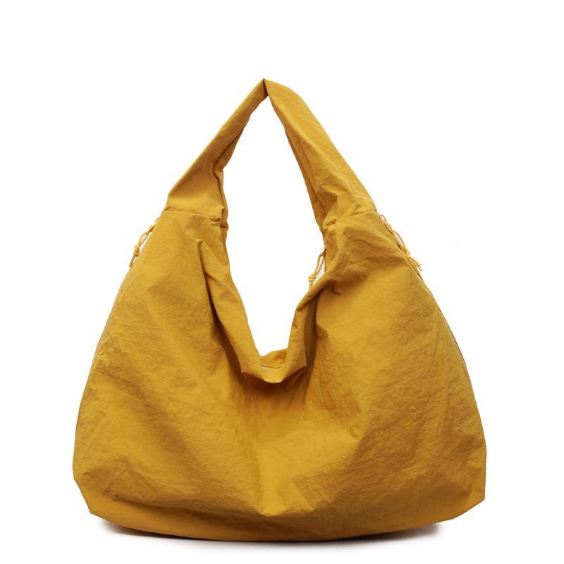 

Versatile large-capacity commuter shoulder bag women s fashion casual canvas tote bag new lazy style underarm bag жёлтый