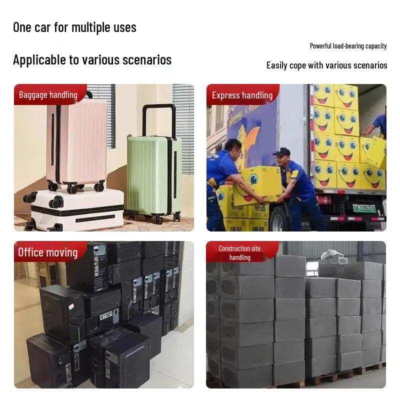 Heavy-Duty Cold-Rolled Steel Warehouse Fence Trolley