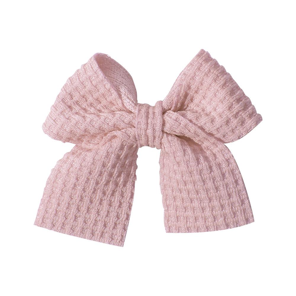 Popular Handmade Fabric Bow Hair Clips for Girls - Macaron Duckbill Style