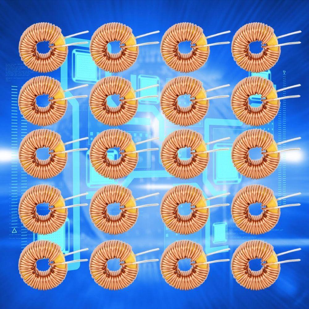 20PCS 100UH Toroid Inductor Wire 0.6mm Toroidal Core Inductors Electronic Components