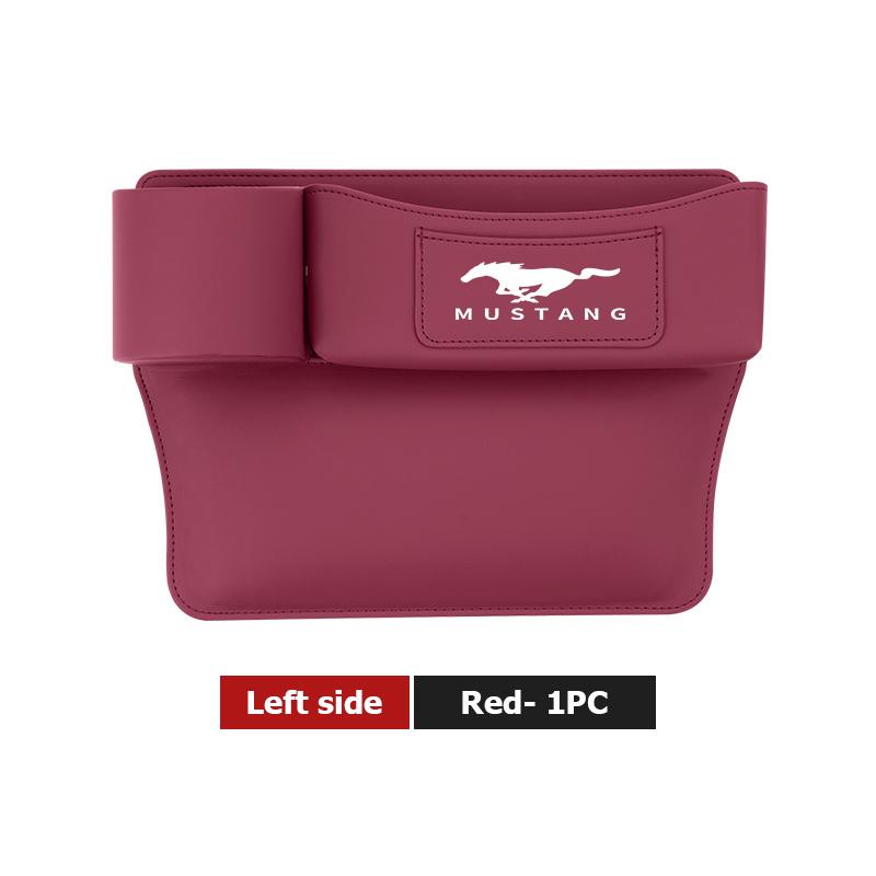 YYQO6 Leather Car Seat Gap Water Cup Holder Box Storage Bag For Ford Escape Ecosport Fusion Explorer Expedition Taurus
