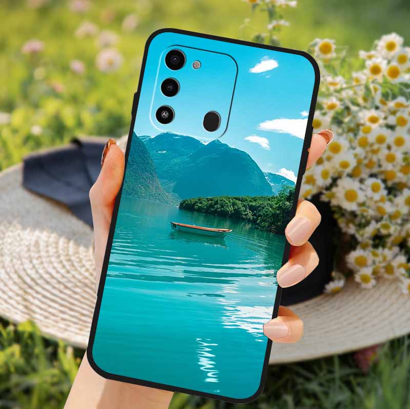 For Tecno Spark GO 2022 Case 2024 Cat Cartoon Soft TPU Silicone Phone Case For Tecno Spark 8C Cover Protective Spark8C KG5k KG5j