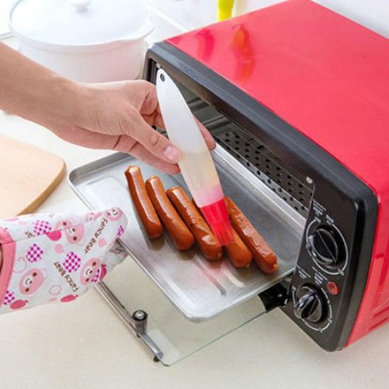 Heat-resistant Silicone Baking Cake Bread Pastry Liquid Oil Pen Tube Brush BBQ Tool