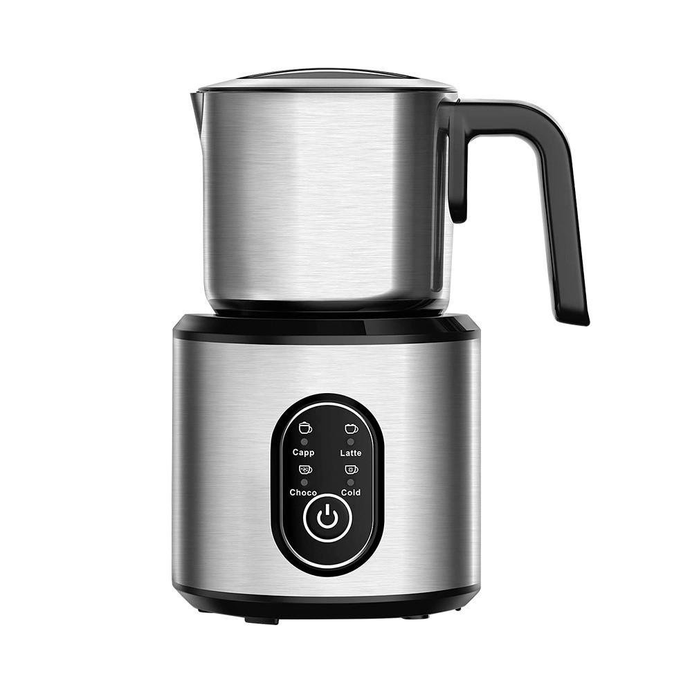 4 In 1 350ml Household Professional Electric Coffee Milk Stirring Cup Stainless Steel Milk Warmer Automatic Milk Frother