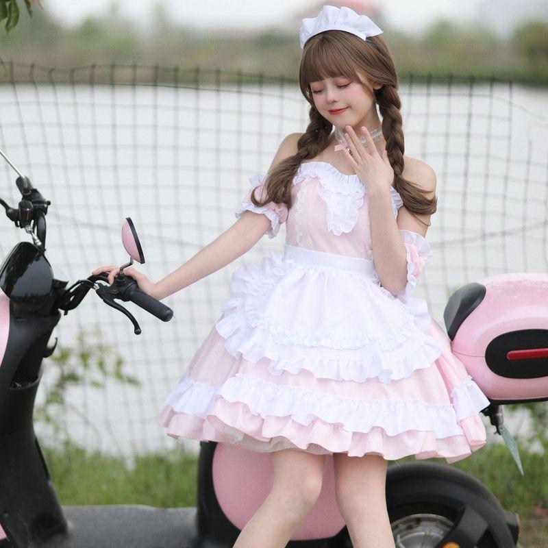 Cosplay Women's Anime Role-Playing Maid Lolita Cafe Dress Sexy Maid Outfit