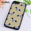 Krajews Dachshund Doxie Dogs Hearts Phone Case Cover For iPhone 17 Air 16 15 14 plus 11 12 13 pro max coque Fundas