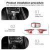 GXP1  Carbon Fiber Look Car Gear Shift Decoration Cover Gear Shift Handle Sticker Trim For Dodge Charger/Challenger 2015+/Durango 2018