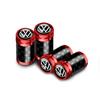 4Pcs Metal Carbon Fibe Wheel Tire Valve Dust Caps Auto Decor for Volkswagen VW Golf 4 5 6 7 Bora CC MK7 Beetle Touran Tiguan GTI zr7