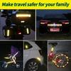 20PCS Ultra Bright Reflective Safety Sticker - Waterproof, Fluorescent Yellow-Green for Cars, Trucks, Bicycles and Motorcycles