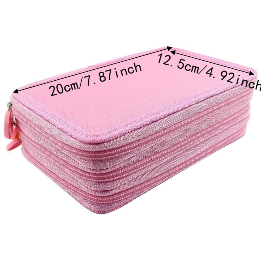 1pcs Oxford Cloth Material Pen Carry Case 72 Slots Colored Pencil Holder  For Artists