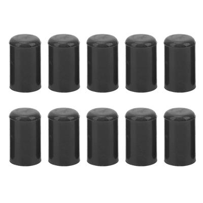 10PCS 12mm Auto Intake Vacuum Hose Cover Silicone Hose Blanking Caps Tubing End Insert Stoppers Black