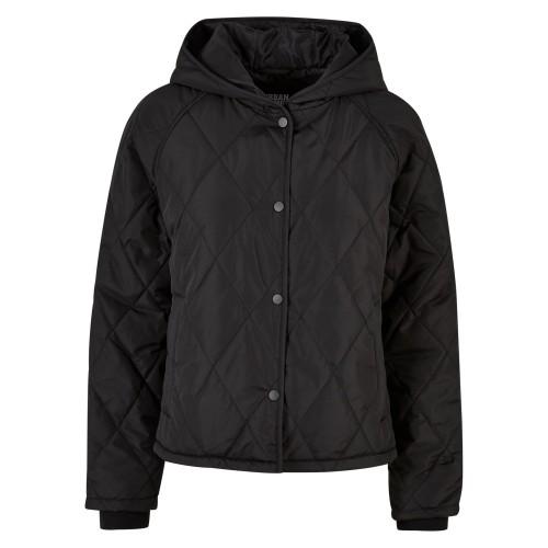 Urban Classics Womens/Ladies Diamond Quilted Oversized Hooded Jacket