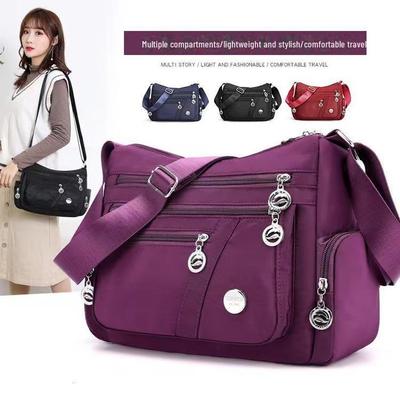 Women's Waterproof Oxford Multi-Compartment Shoulder Bag – Stylish Travel Accessory for All Ages