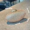 Fashion Full Diamonds Embedded Women's Evening Clutch Bag Brand Banquet Handbag High-End Luxury Dress Metal Chain Crossbody Bag