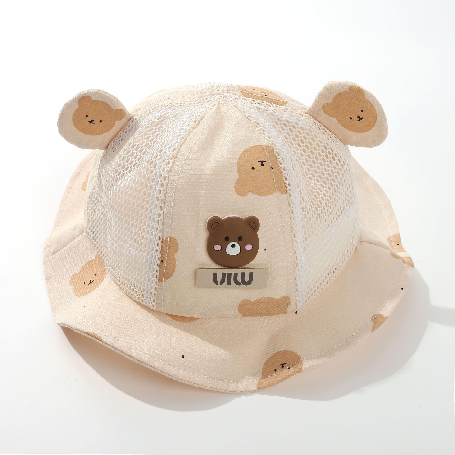 Summer Children s Sun Protection Hats  Girls  Breathable Mesh Fisherman Hats  Boys  Cute And Adorable Travel Sun Hats Hat circumference 48-50CM