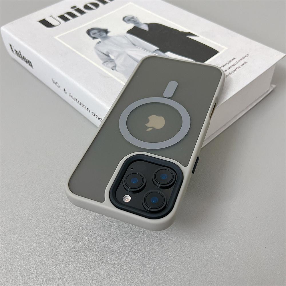 

Luxury Magnetic Magsafe Wireless Charge Phone Case For iPhone 11 12 13 14 Plus 15 16 Pro Max Shockproof Matte Cover For iPhone 15 ProMax