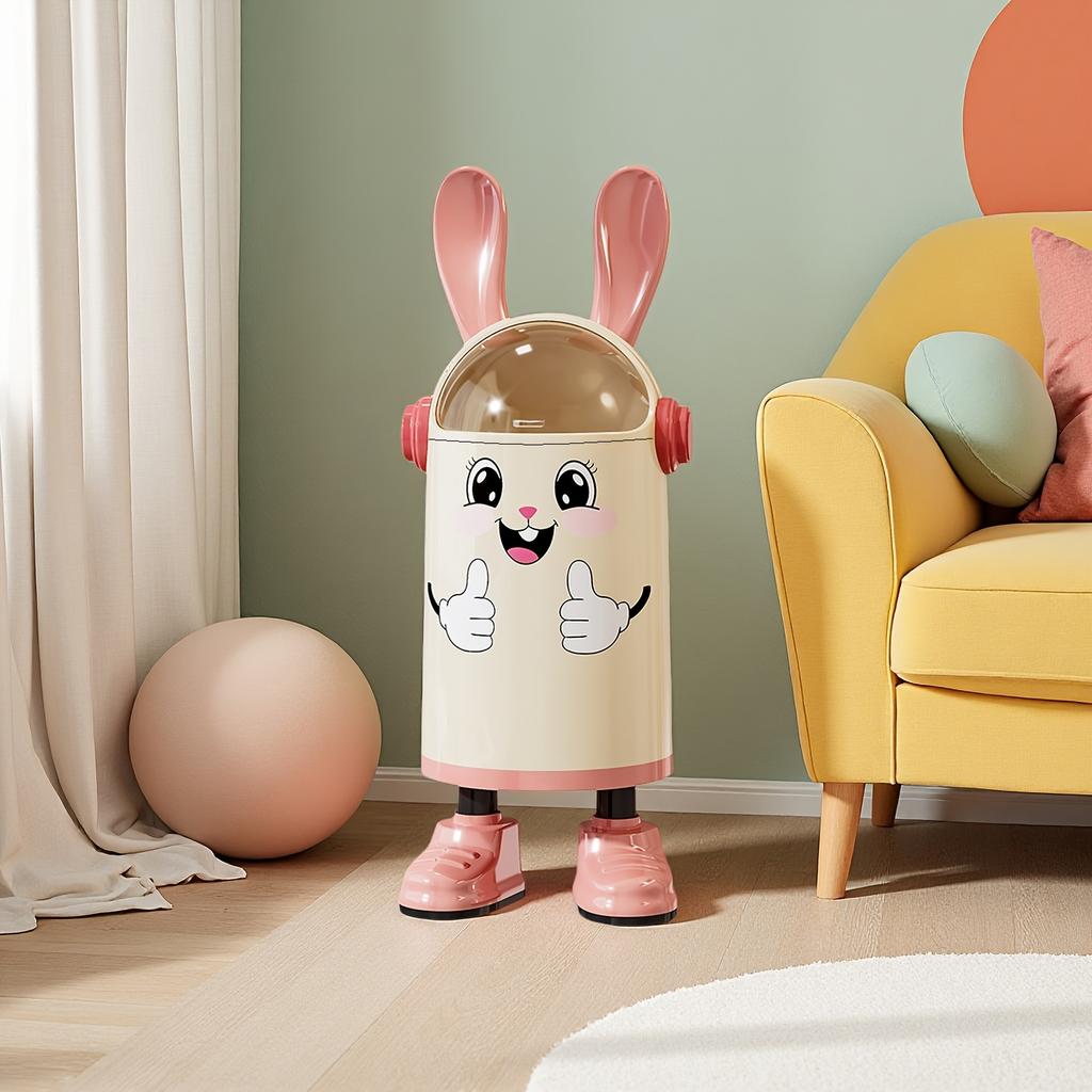 Cartoon Rabbit Ear Trash Can