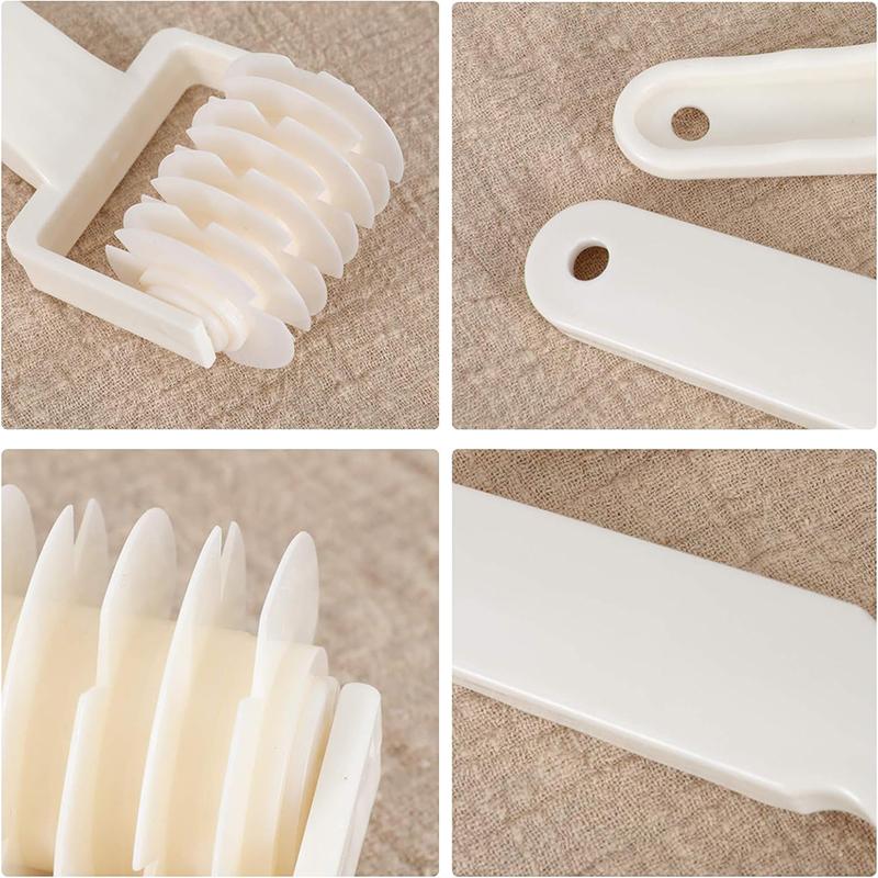 Plastic Lattice Roller Cutter Dough Cutter Pizza Dough Docker Cookie Pie Pizza Pastry Lattice Roller Cutter Bread Hole Punch