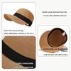 Woven Straw Baseball Cap Breathable Peaked Cap Korean Style Straw Hats  Beach